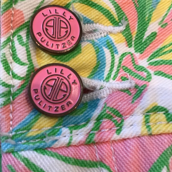 LILLY PULITZER “WORTH” SKINNY JEANS W/ ANKLE ZIPPERS - Picture 2 of 13